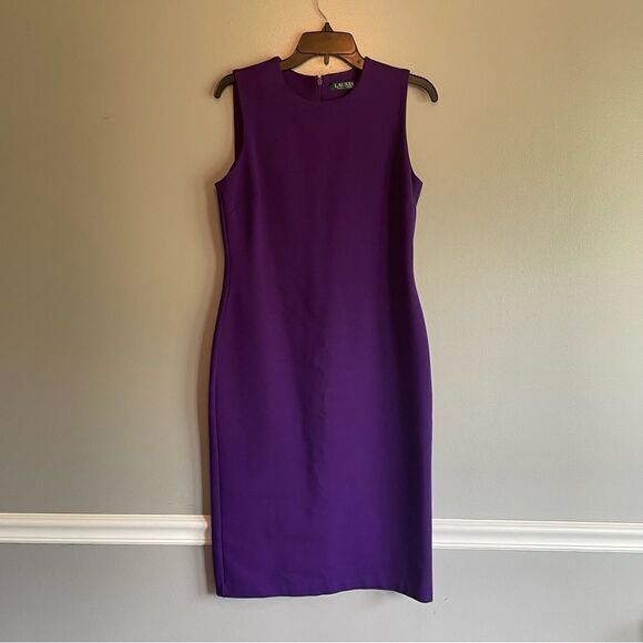 Ralph Lauren Dresses & Skirts - Ralph Lauren Purple Dress size Medium M Sleeveless Sheath women’s